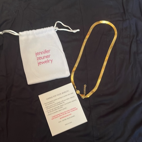 Jennifer Zeuner “Karli” gold vermeil chain necklace. Never worn. - Picture 4 of 6